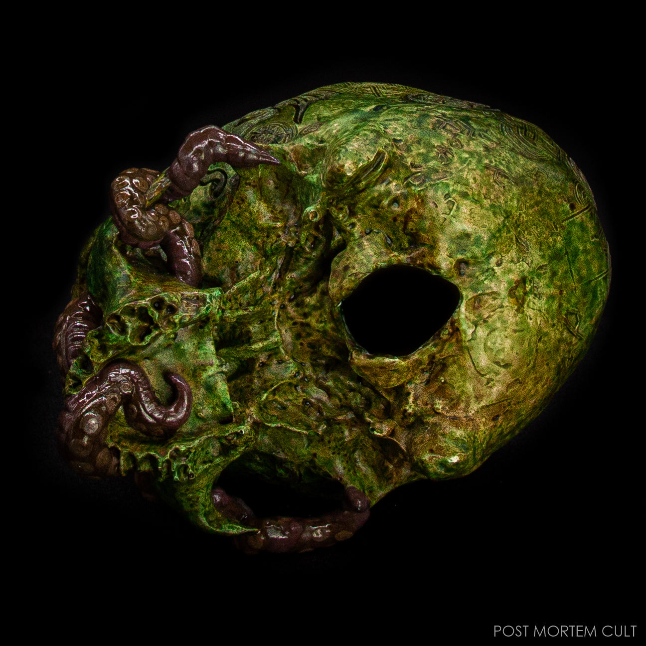 The Lovecraft Skull presented as a dark art collectible, ideal for gothic and horror collections.