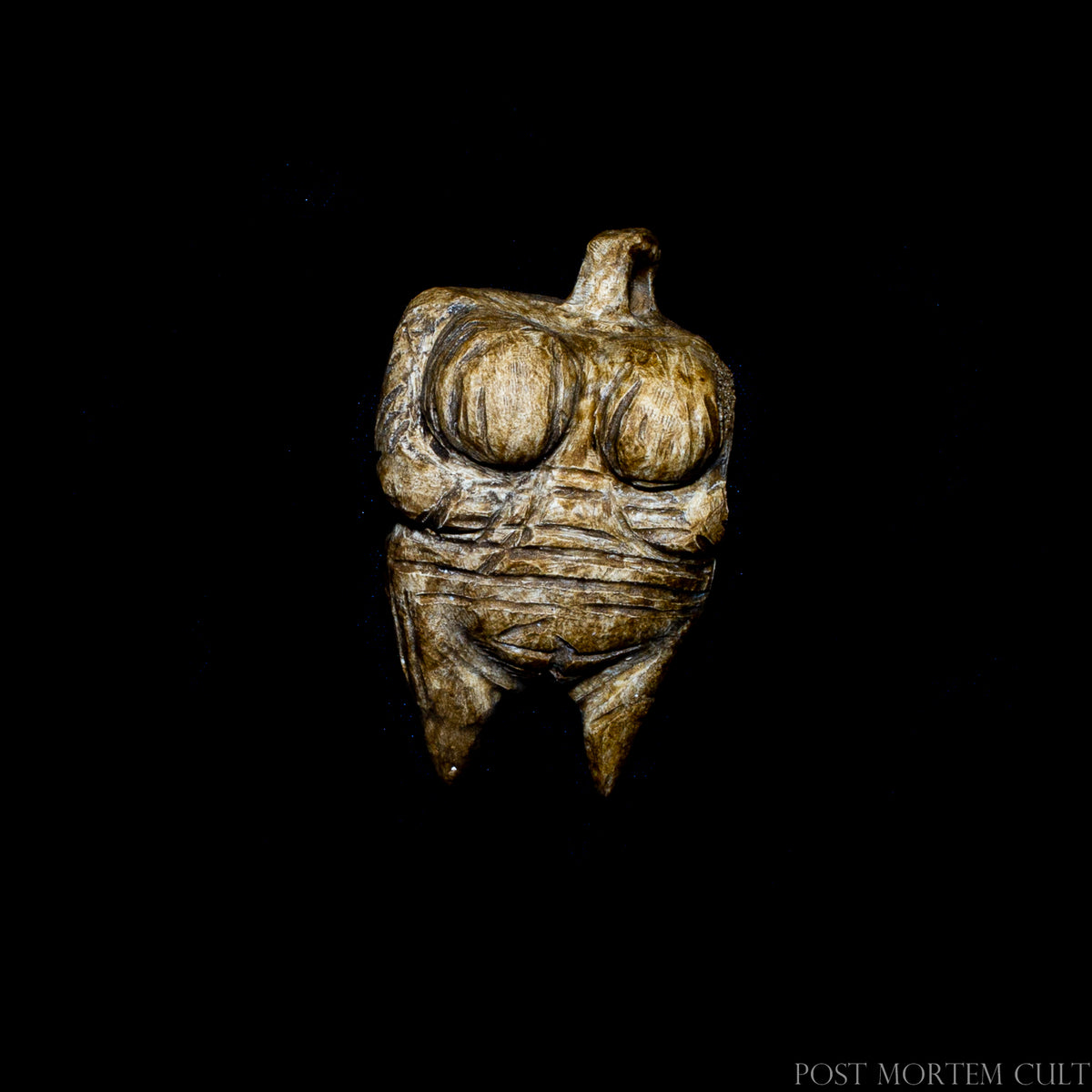 Venus of Hohle Fels replica, 1:1 scale Paleolithic figurine with hand-applied patina
