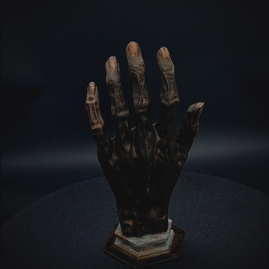 Gothic decor artifact representing the forbidden light of medieval occultism.